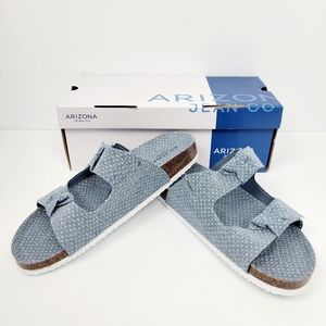 Arizona Florio Denim Slip On Sandals